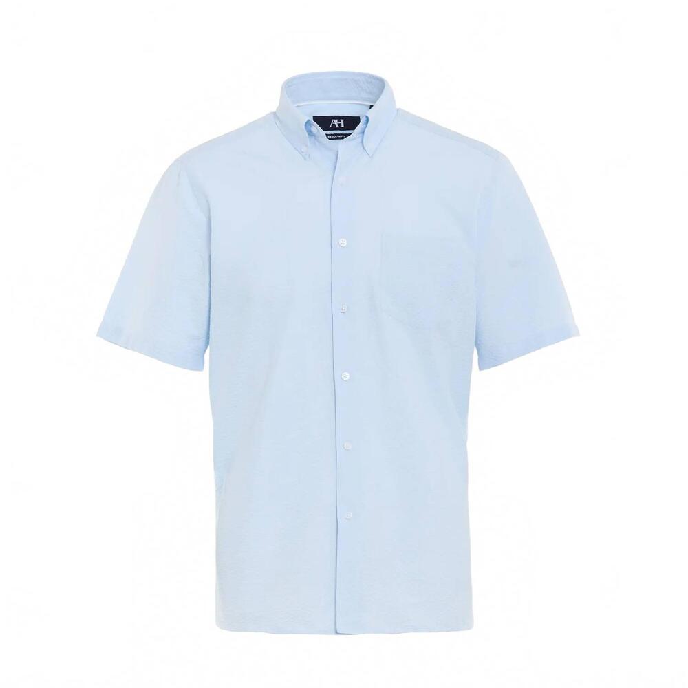 NEW AMERICAN HERITAGE men's capitola short sleeve shirt in sky blue